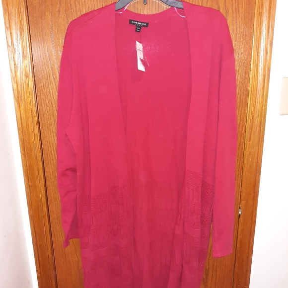 Lane Bryant Open Cardigan Berry Colored 18/20 - Picture 1 of 6